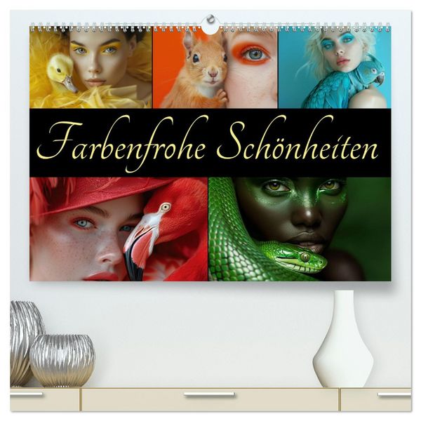 Produktbild: Farbenfrohe Sch&ouml;nheiten (hochwertiger Premium Wandkalender 2026 DIN A2 quer), Kunstdruck in Hochglanz