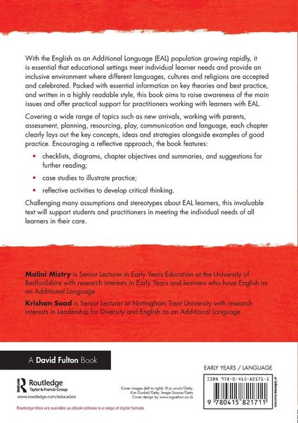 Produktbild: English as an Additional Language in the Early Years