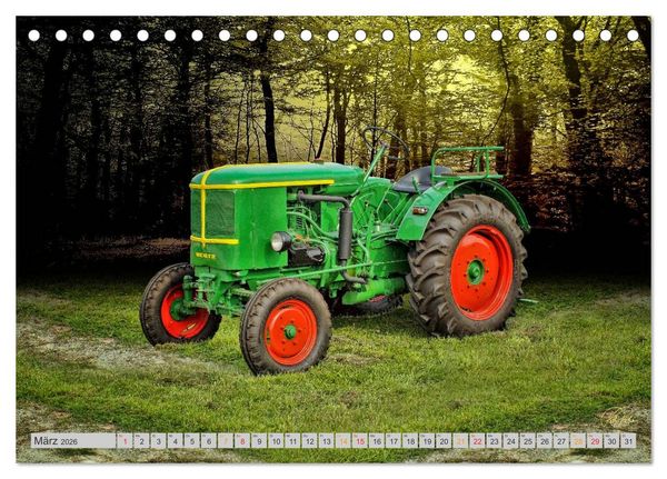 Produktbild: Geliebte Oldtimer Traktoren (Tischkalender 2026 DIN A5 quer), CALVENDO Monatskalender