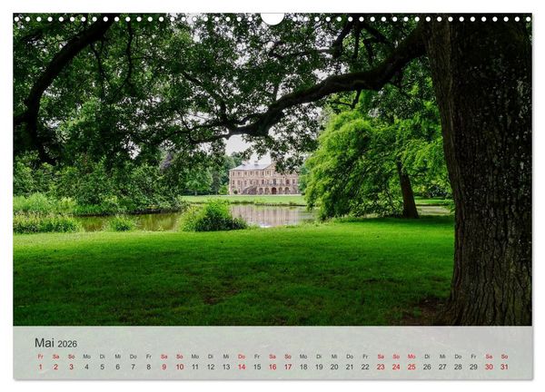 Produktbild: Schloss Favorite &ndash; Ein Park im Wandel der Jahreszeiten (Wandkalender 2026 DIN A3 quer), CALVENDO Monatskalender