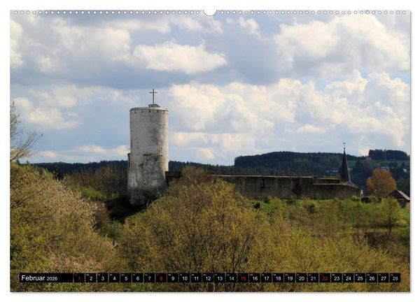 Produktbild: Burgen und Schl&ouml;sser der Eifel (Wandkalender 2026 DIN A2 quer), CALVENDO Monatskalender
