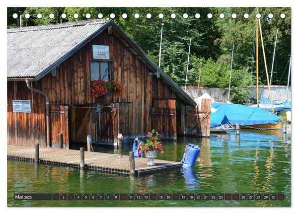 Produktbild: Starnberger See - Auf den Spuren von Ludwig II. und Sisi (Tischkalender 2026 DIN A5 quer), CALVENDO Monatskalender