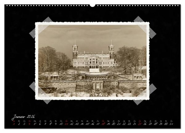 Produktbild: Dresden - Ein Kalender mit Fotografien wie aus einem alten Fotoalbum (hochwertiger Premium Wandkalender 2026 DIN A2 quer), Kunstdruck in Hochglanz