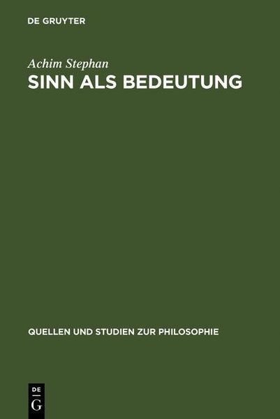 Produktbild: Sinn als Bedeutung