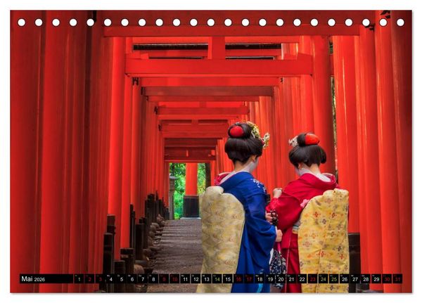 Produktbild: Kyotos Tempel - Bilder aus Japan (Tischkalender 2026 DIN A5 quer), CALVENDO Monatskalender