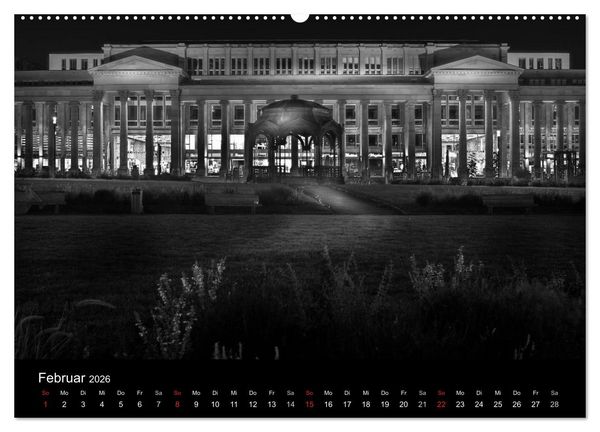 Produktbild: Stuttgart bei Nacht (Wandkalender 2026 DIN A2 quer), CALVENDO Monatskalender
