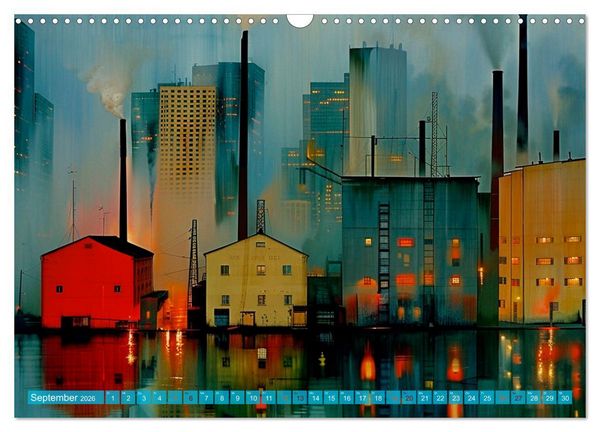 Produktbild: Zeitzeugen der Industrie: Symbol und Verg&auml;nglichkeit (Wandkalender 2026 DIN A3 quer), CALVENDO Monatskalender