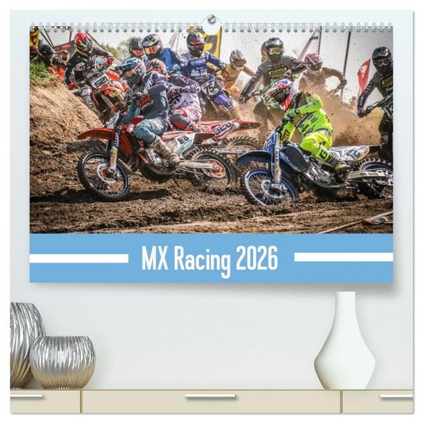 MX Racing 2026 (hochwertiger Premium Wandkalender 2026 DIN A2 quer), Kunstdruck in Hochglanz