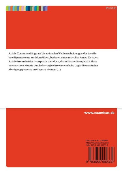 Produktbild: Rational Choice Theorie und die Kubakrise 1962 - Einige &Uuml;berlegungen zur Rationalit&auml;t getroffener Handlungsentscheidungen