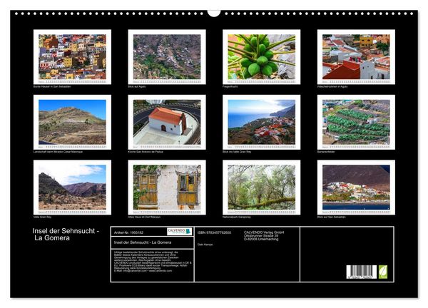 Produktbild: Insel der Sehnsucht - La Gomera (Wandkalender 2026 DIN A2 quer), CALVENDO Monatskalender