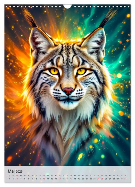 Produktbild: Neon Wildlife (Wandkalender 2026 DIN A3 hoch), CALVENDO Monatskalender