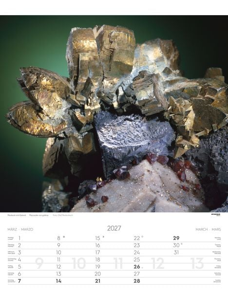 Produktbild: Mineralien Kalender 2027