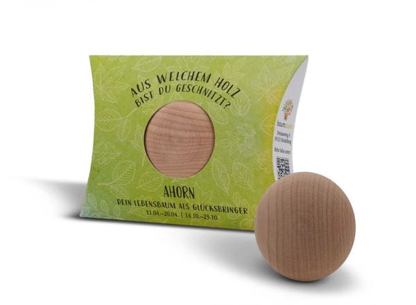 Produktbild: Handschmeichler Ahorn 45mm mit Baumhoroskop