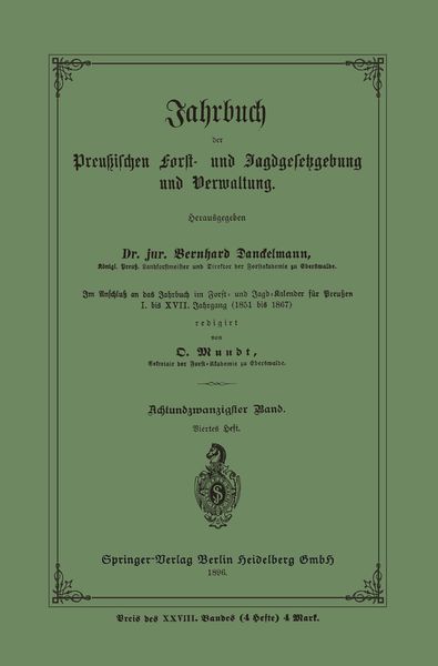 Jahrbuch der Preußischen Frost- und Jagdgesetzgebung und Verwaltung, Taschenbuch von , Springer Berlin, 9783662372531