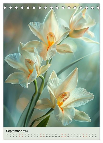 Produktbild: Orchideen Poesie (Tischkalender 2026 DIN A5 hoch), CALVENDO Monatskalender