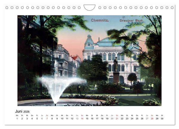 Produktbild: Gr&uuml;&szlig;e aus Chemnitz (Wandkalender 2026 DIN A4 quer), CALVENDO Monatskalender