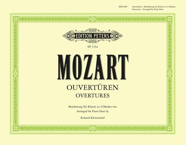 Produktbild: Mozart, W: 7 Overtures (Arranged for Piano Duet)