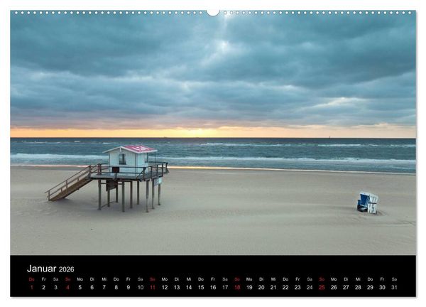Produktbild: SYLT hinter den D&uuml;nen (hochwertiger Premium Wandkalender 2026 DIN A2 quer), Kunstdruck in Hochglanz