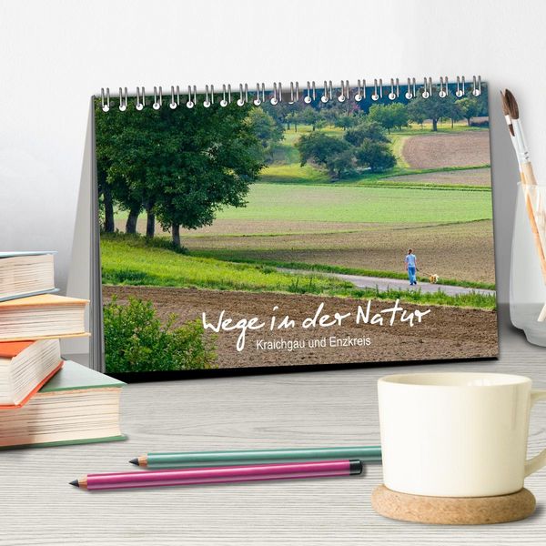 Produktbild: Wege in der Natur - Kraichgau und Enzkreis (Tischkalender 2026 DIN A5 quer), CALVENDO Monatskalender