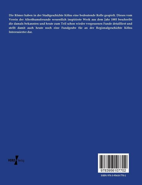 Produktbild: Das r&ouml;mische K&ouml;ln im Jahre 1885