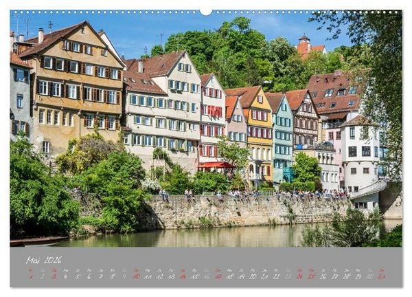 Produktbild: Zw&ouml;lf Monate in T&uuml;bingen (Wandkalender 2026 DIN A2 quer), CALVENDO Monatskalender