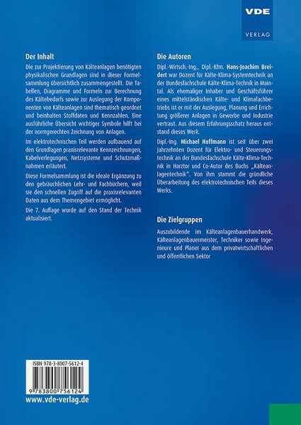 Produktbild: Formeln, Tabellen und Diagramme f&uuml;r die K&auml;lteanlagentechnik