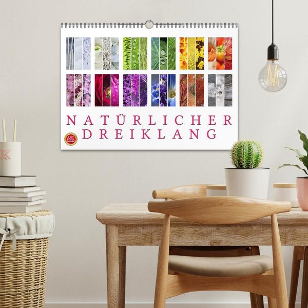 Produktbild: Nat&uuml;rlicher Dreiklang (Wandkalender 2026 DIN A3 quer), CALVENDO Monatskalender