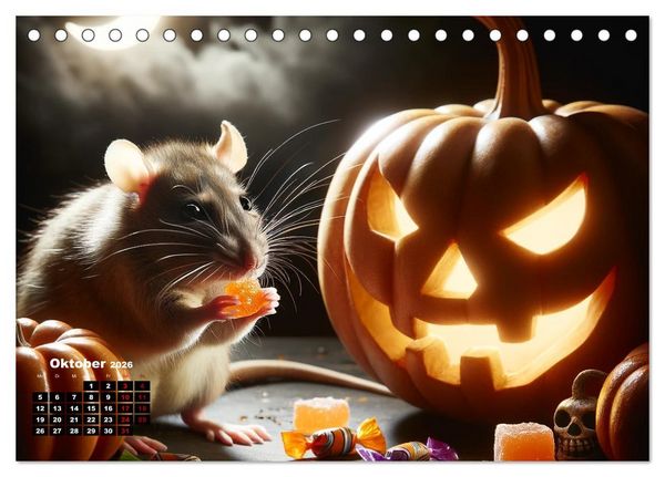 Produktbild: Lustige Ratten (Tischkalender 2026 DIN A5 quer), CALVENDO Monatskalender