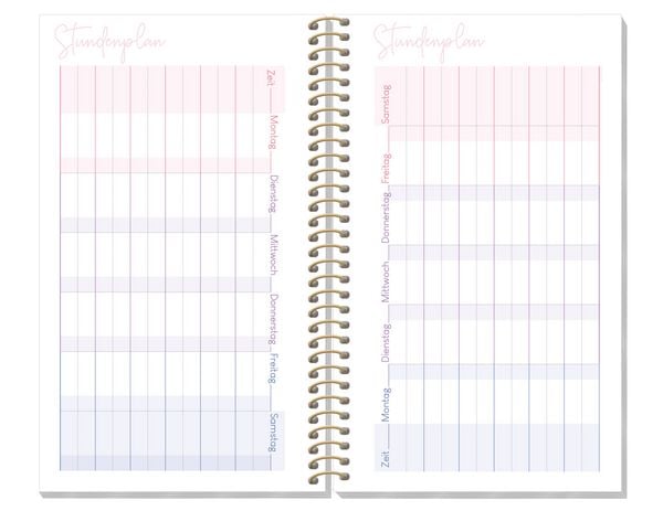Produktbild: H&auml;fft College-Timer - Sch&uuml;lerkalender A6 slim 26/27