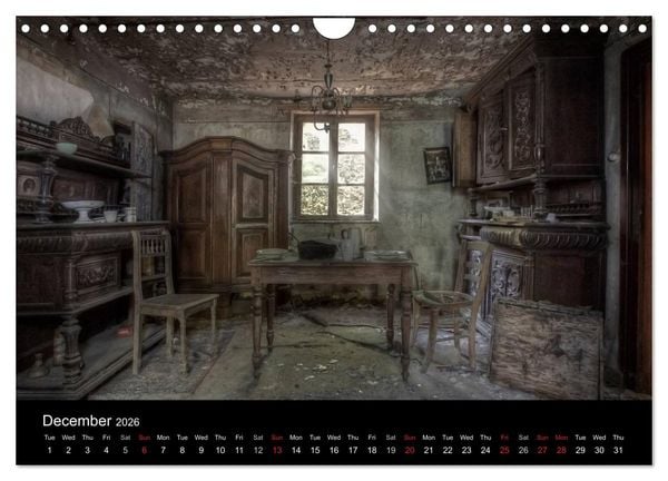 Produktbild: Lost Places - Beauty of decay (Wall Calendar 2026 DIN A4 landscape), CALVENDO 12 Month Wall Calendar