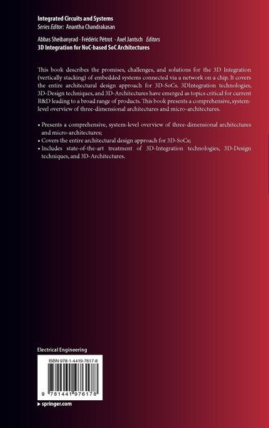 Produktbild: 3D Integration for NoC-based SoC Architectures