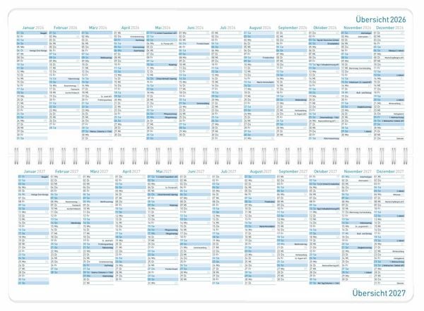 Produktbild: Tischkalender 17 Monate 26/27 [K&ouml;nigsblau]