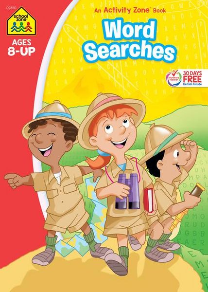 Produktbild: Zone, S: School Zone Word Searches 64-Page Workbook