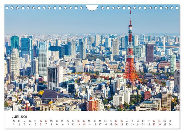 Produktbild: Japan - Im Land der aufgehenden Sonne. (Wandkalender 2026 DIN A4 quer), CALVENDO Monatskalender