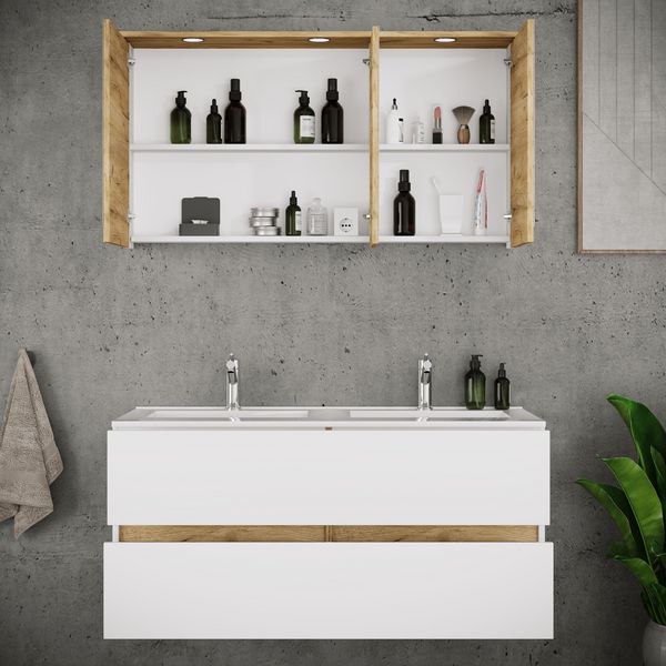 Produktbild: 3 tlg. Badm&ouml;bel-Set mit Waschbecken Cosila-I 111cm