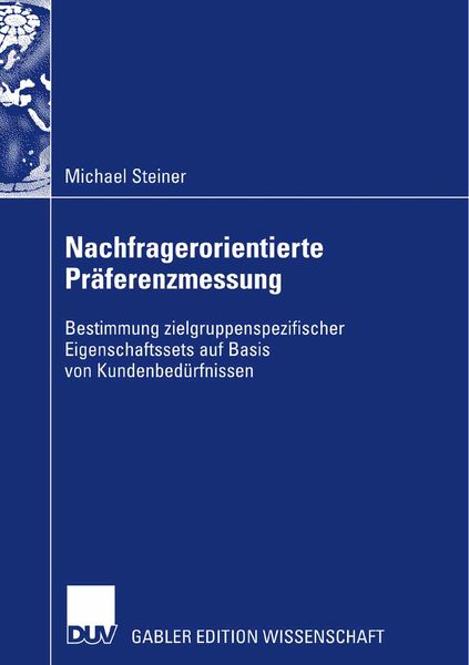 Produktbild: Nachfragerorientierte Pr&auml;ferenzmessung