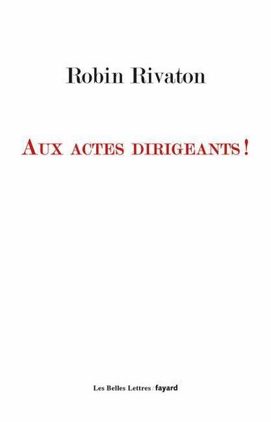 Produktbild: Aux actes dirigeants !