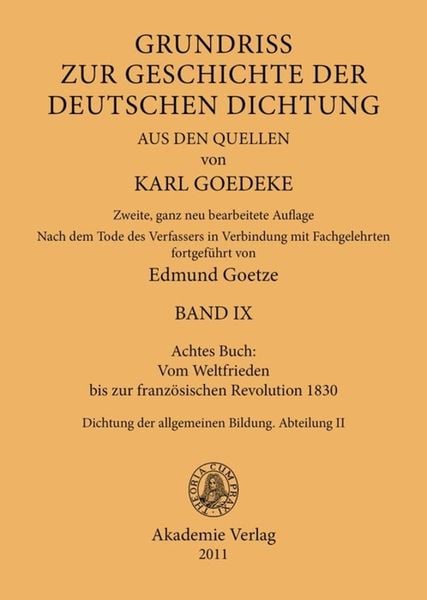 Produktbild: Achtes Buch: Vom Weltfrieden bis zur franz&ouml;sischen Revolution 1830