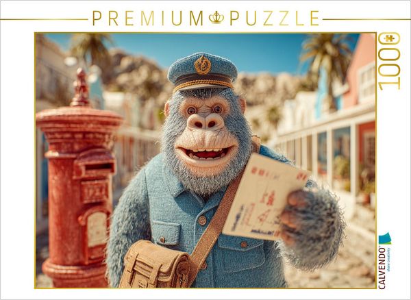 CALVENDO Puzzle Paulchen, der Postbote | 1000 Teile Lege-Größe 64x48cm Foto-Puzzle für glückliche Stunden