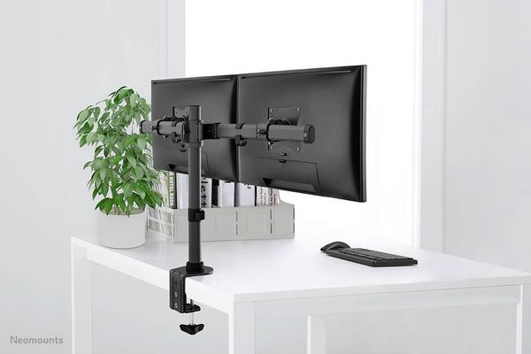 Produktbild: Neomounts Monitor-Tischhalterung FPMA-DCB100DBLACK 2 Display(s) 25,4 cm (10") - 68,6 cm (27") Schwarz Schwenkbar, Rotierbar, Neigbar
