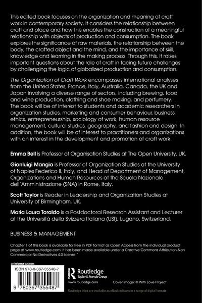 Produktbild: The Organization of Craft Work