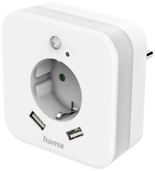 Produktbild: Hama 00223498 LED-Nachtlicht mit Bewegungsmelder LED Tageslichtwei&szlig; Wei&szlig;