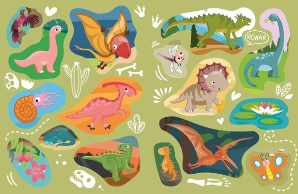 Produktbild: Mein kleines Sticker-Malbuch. Dinosaurier