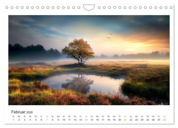 Produktbild: Niedersachsen - Meer, Heide, Harz (Wandkalender 2026 DIN A4 quer), CALVENDO Monatskalender