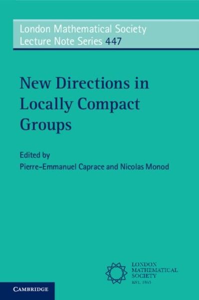 Produktbild: New Directions in Locally Compact Groups