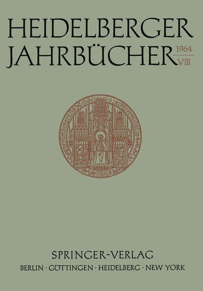 Produktbild: Heidelberger Jahrb&uuml;cher