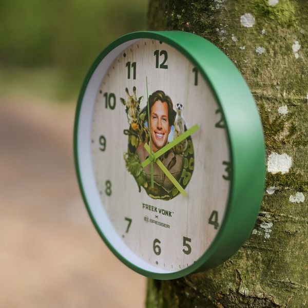 Produktbild: Bresser 12248 - FREEK VONK x BRESSER Kinder-Wanduhr, mit Quarzuhrwerk, 25 cm