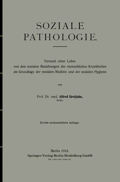 Produktbild: Soziale Pathologie