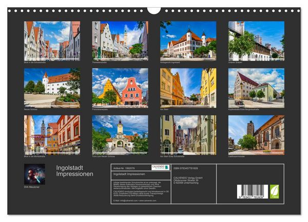 Produktbild: Ingolstadt Impressionen (Wandkalender 2026 DIN A3 quer), CALVENDO Monatskalender