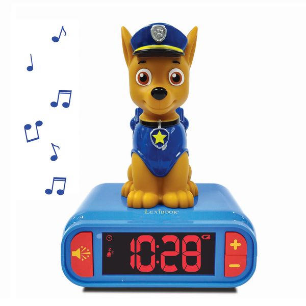 Produktbild: Paw Patrol Wecker ''Chase'' 3D Nachtlicht